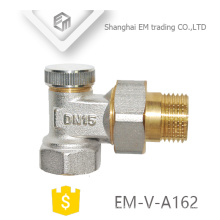 EM-V-A162 DN15 Válvula de ángulo de control de temperatura de latón niquelado